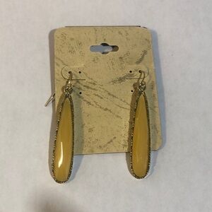 New Yellow and gold Dangle Earrings